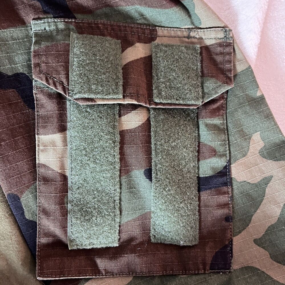 EmersonGear Mens XL Woodland Camo Tactical Combat Shirt 1/4 Zip Airsoft Milsim - Picture 10 of 13